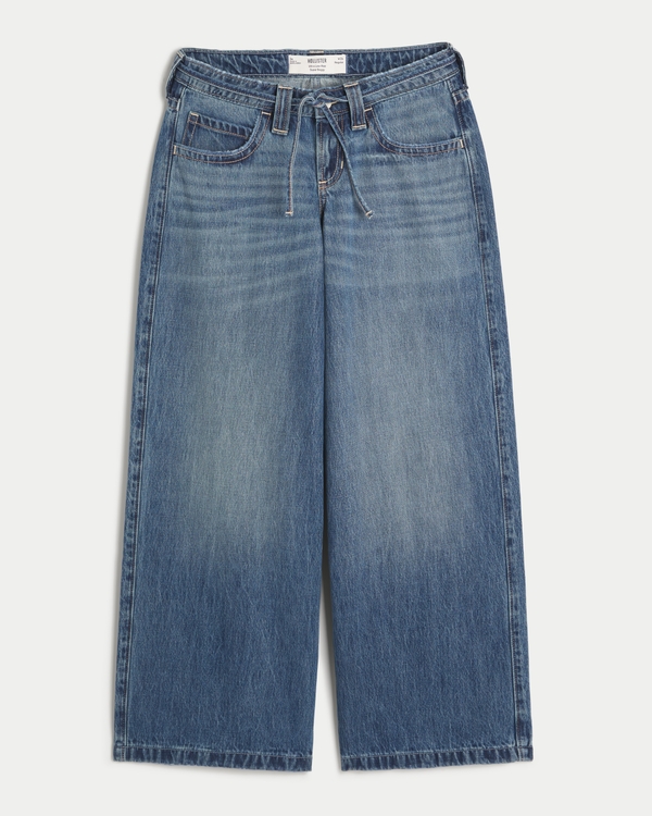 Ultra Low Rise Super Baggy Jeans in mittlerer Waschung, Medium view 1