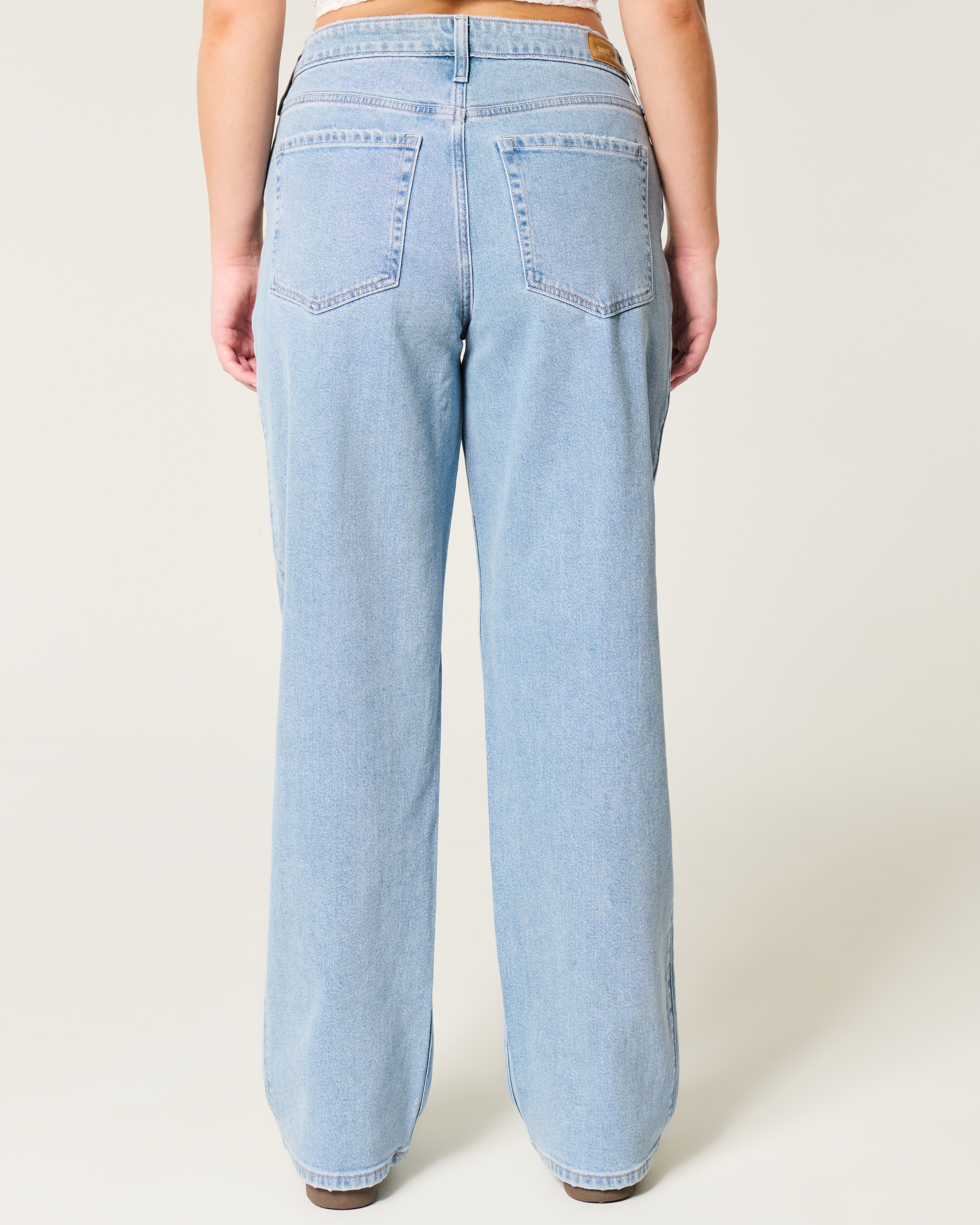 High-Rise Medium Wash Dad Jeans