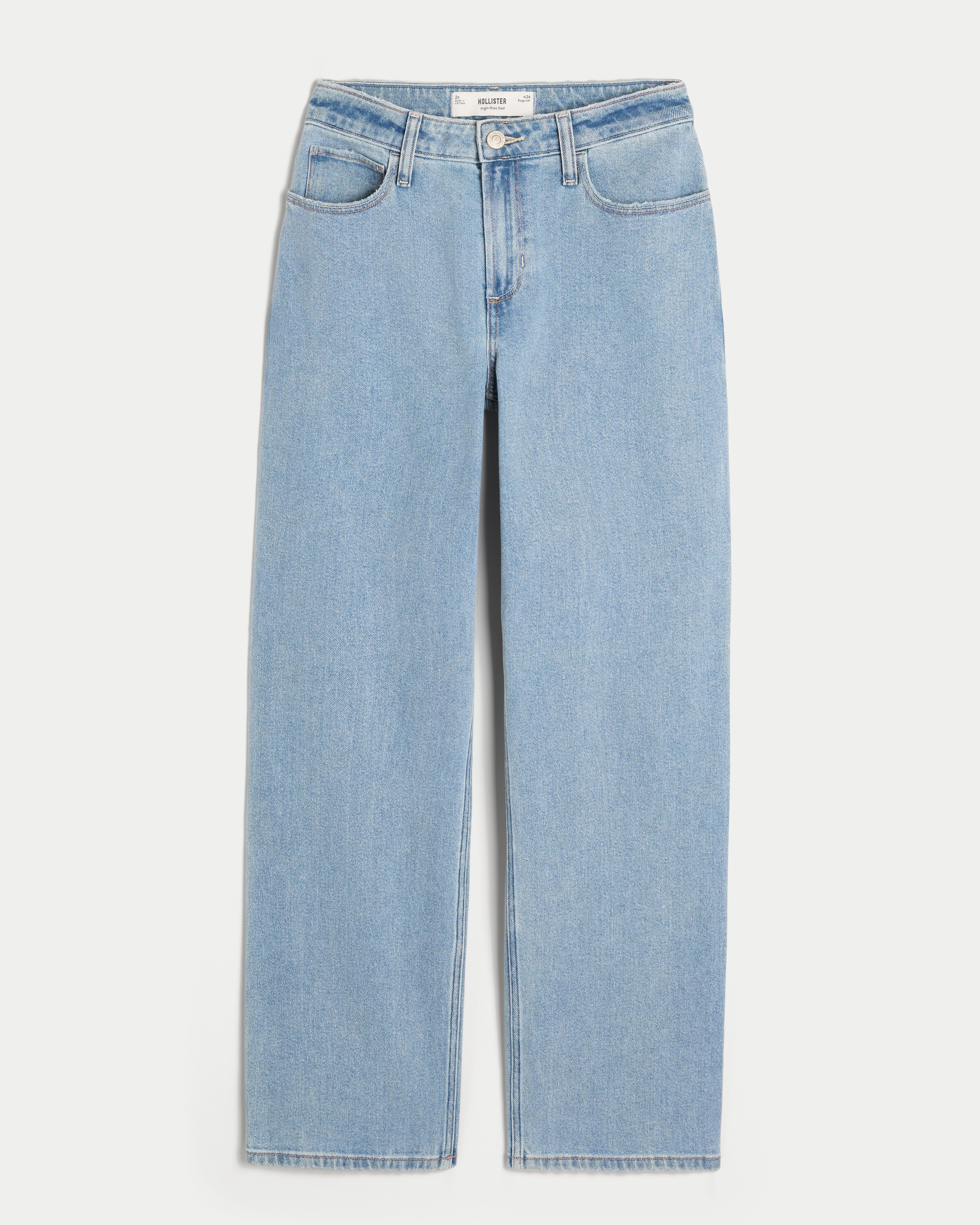 High-Rise Medium Wash Dad Jeans