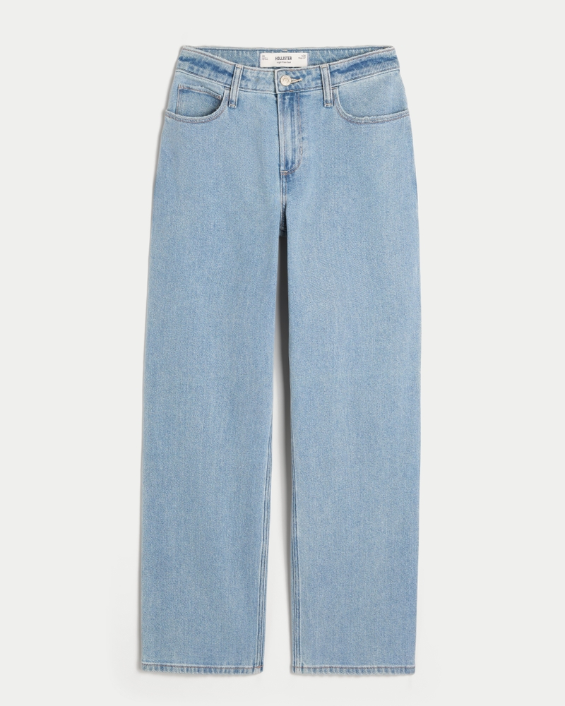 High-Rise Medium Wash Dad Jeans