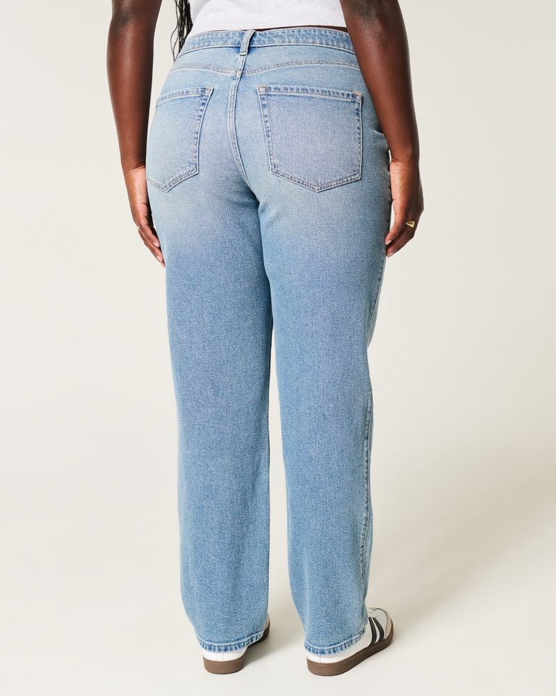 Curvy High-Rise Medium Wash Straight Jeans