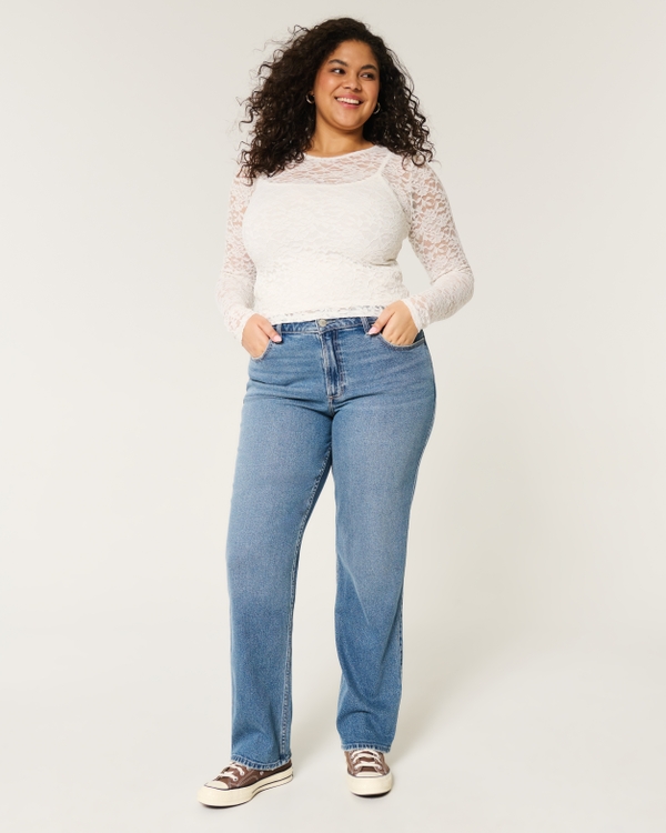 Hollister curvy jeans deals