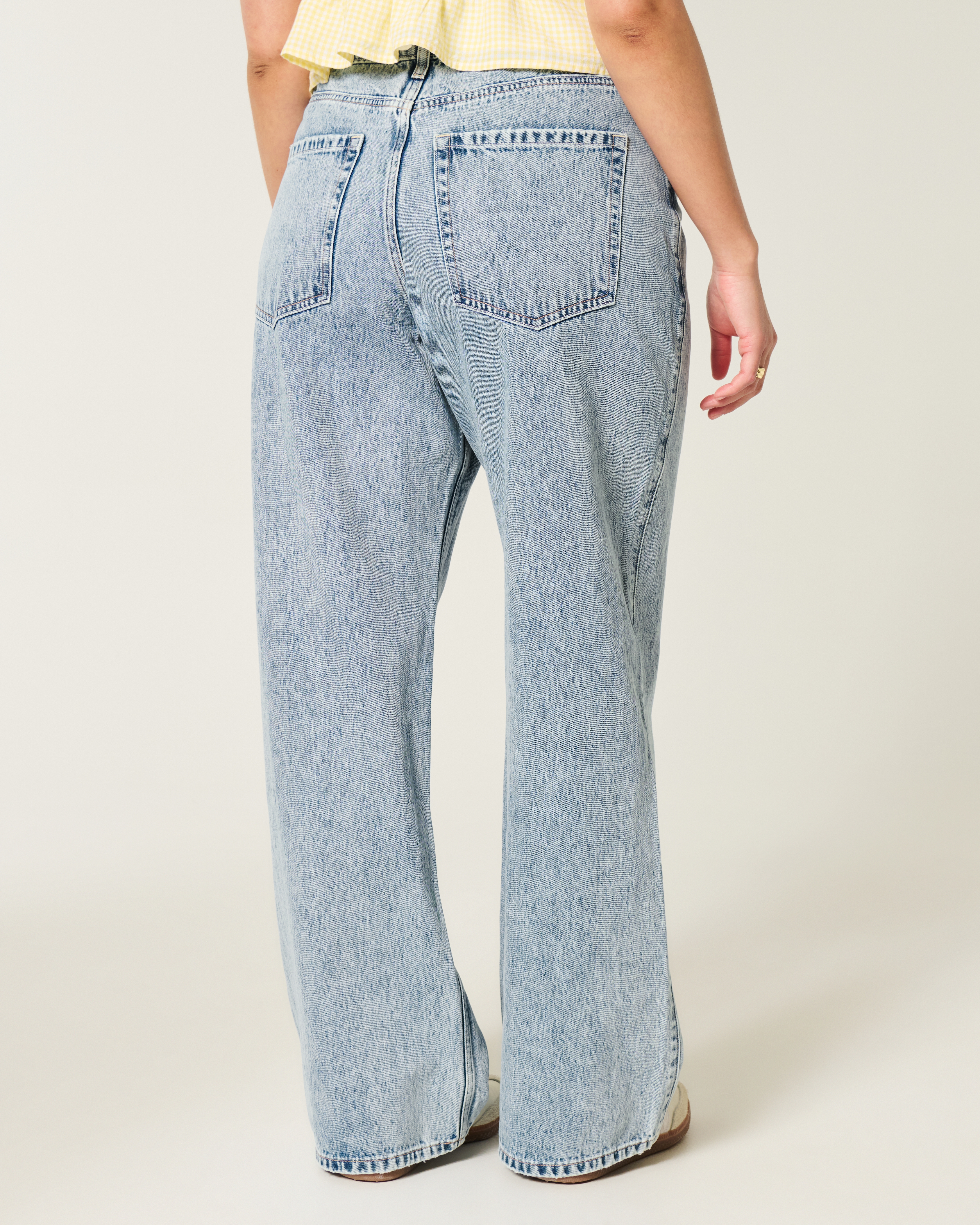 Curvy High-Rise Medium Wash Baggy Jeans