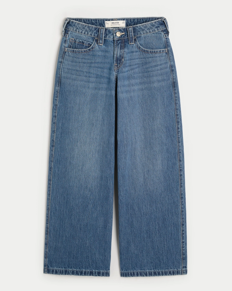 Low-Rise Dark Wash Super Baggy Jeans