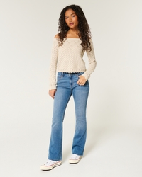 Mid-Rise Medium Wash Boot Jeans