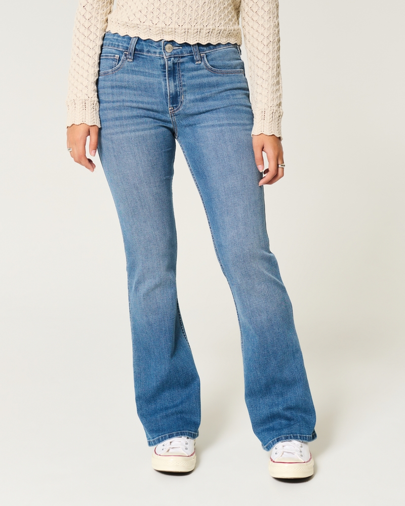 Mid-Rise Medium Wash Boot Jeans