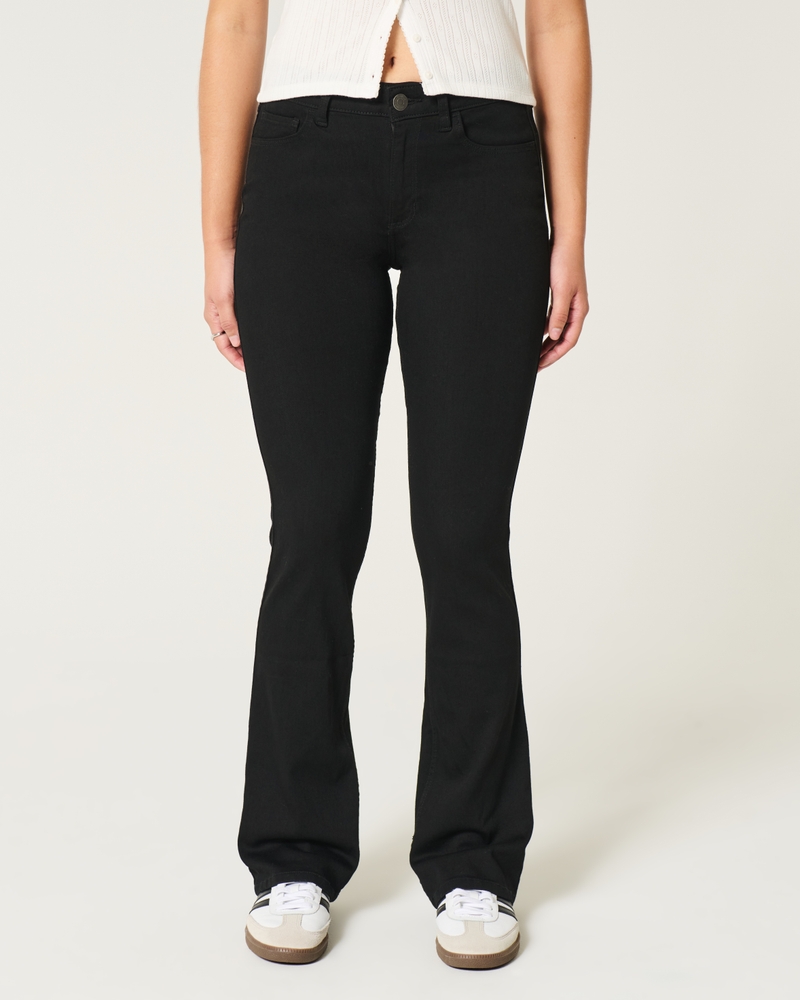 Curvy Mid-Rise Black Boot Jeans