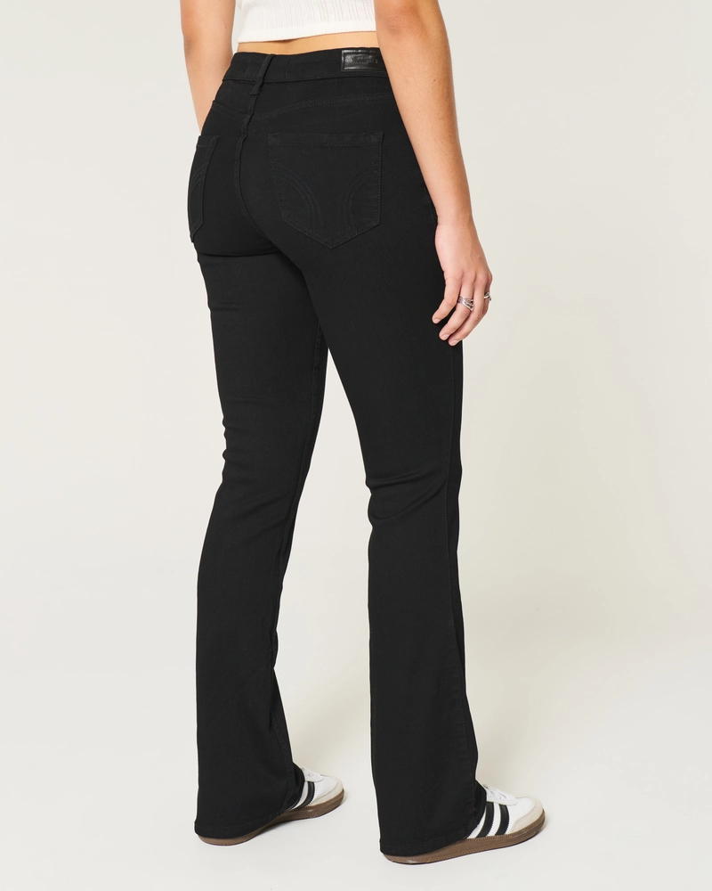 Curvy Mid-Rise Black Boot Jeans