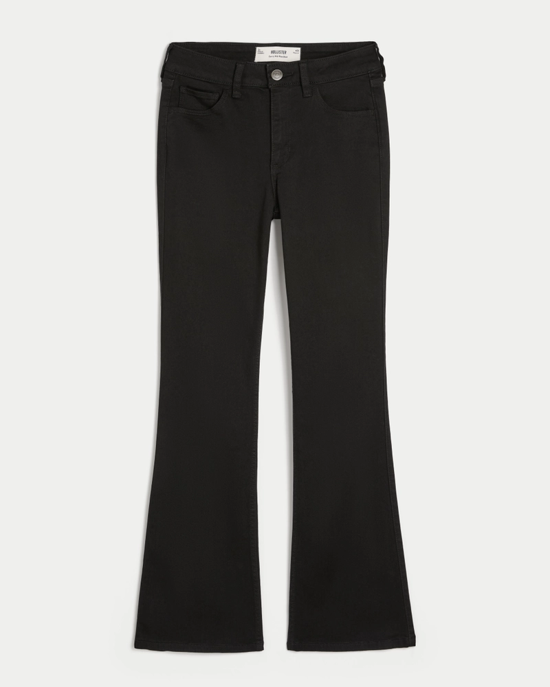 Curvy Mid-Rise Black Boot Jeans