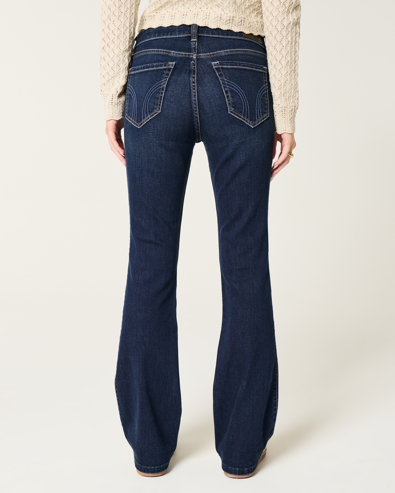 Mid-Rise Dark Wash Boot Jeans