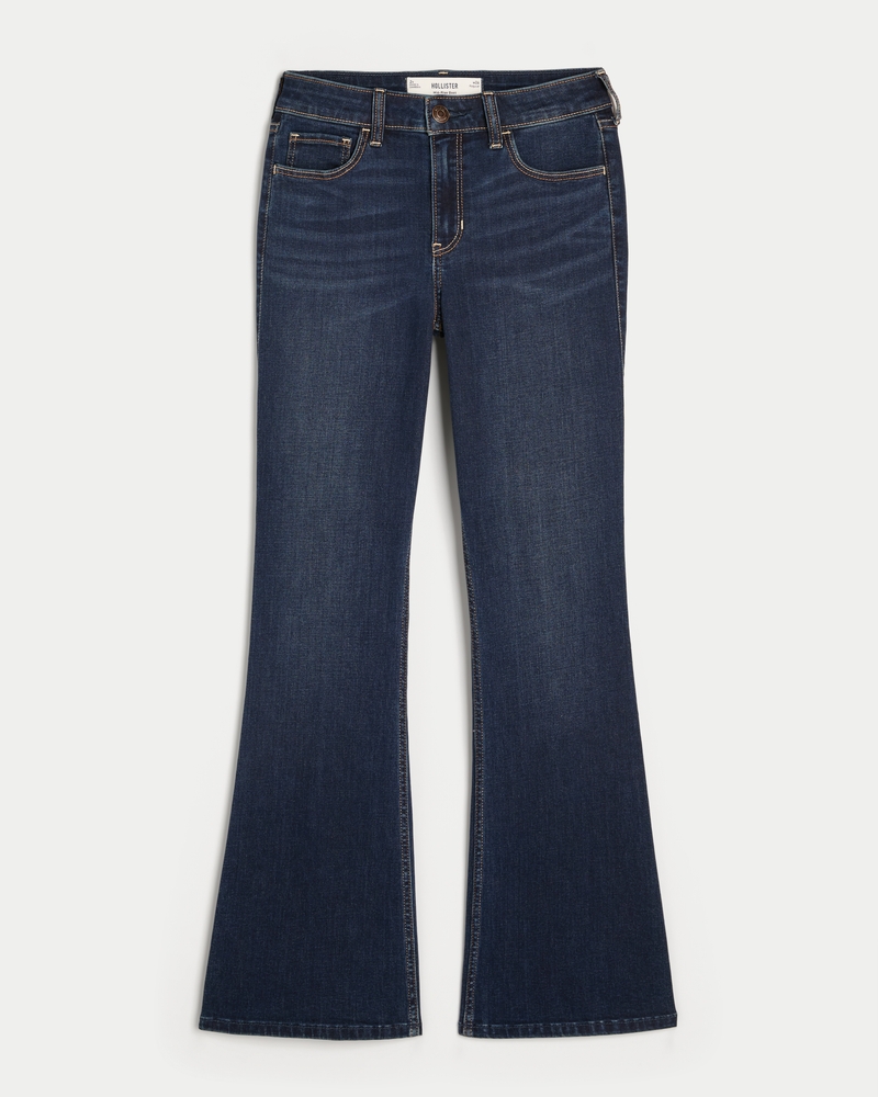Mid-Rise Dark Wash Boot Jeans