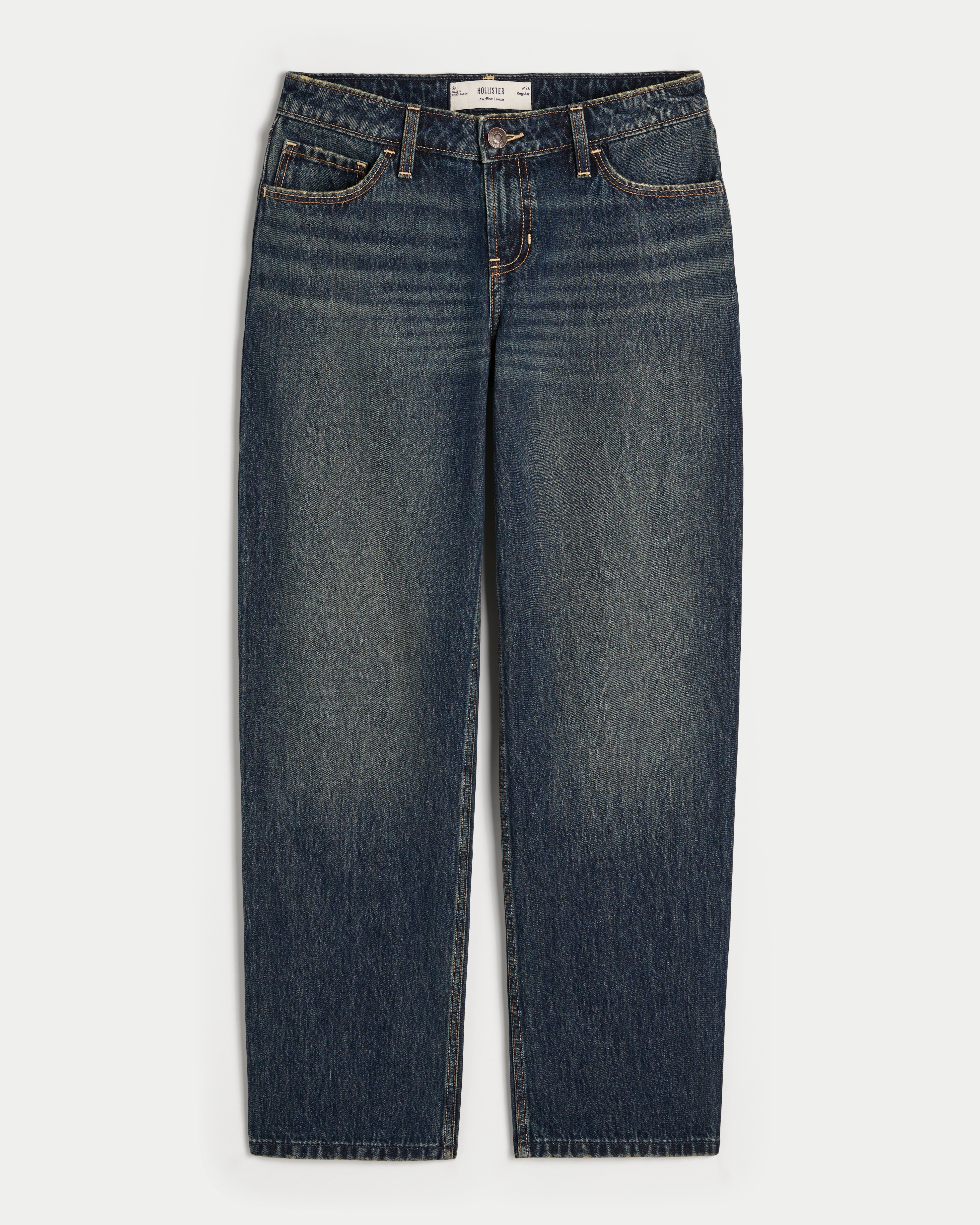 Low-Rise Loose Jeans