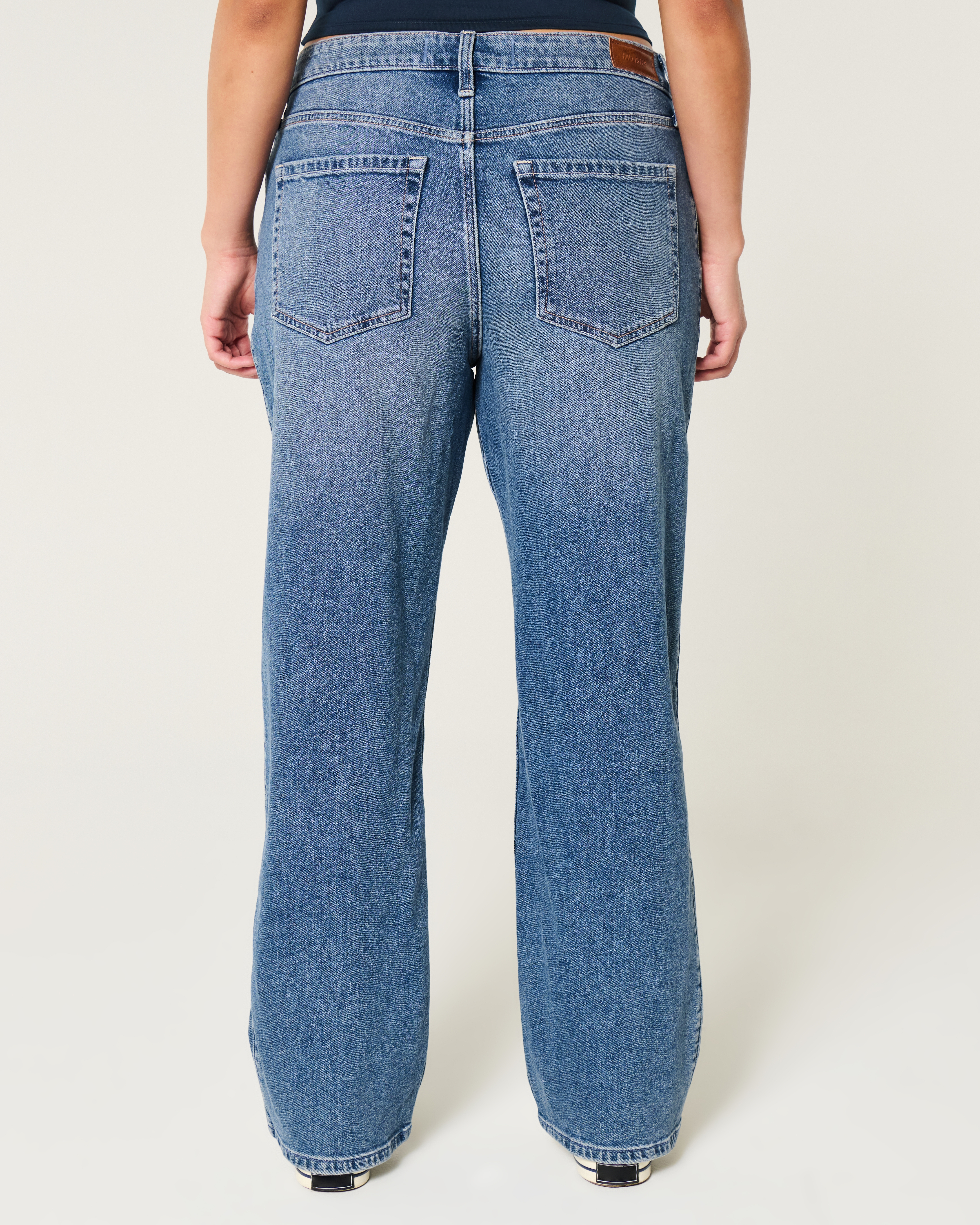 High-Rise Dark Wash Dad Jeans