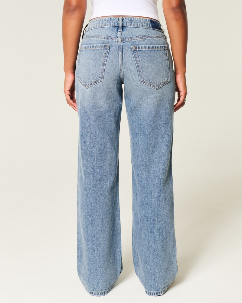 Curvy Low-Rise Medium Wash Baggy Jeans