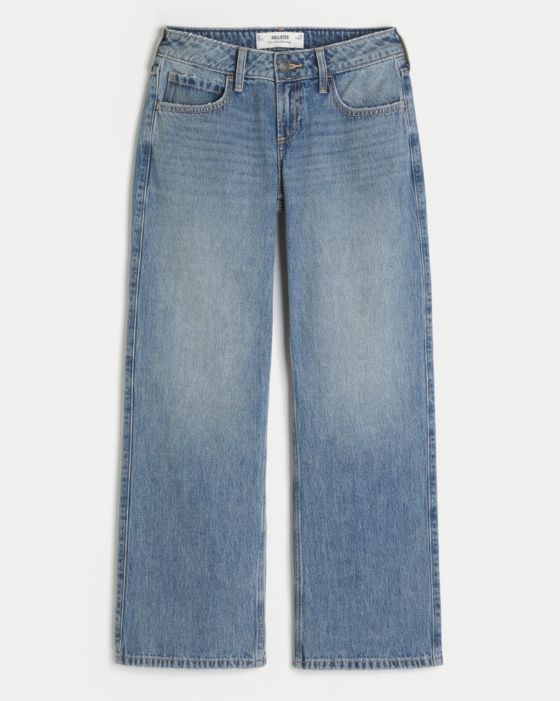 Curvy Low-Rise Medium Wash Baggy Jeans