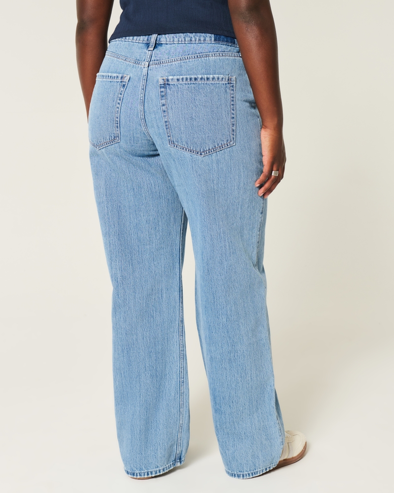 Curvy High-Rise Medium Wash Baggy Jeans