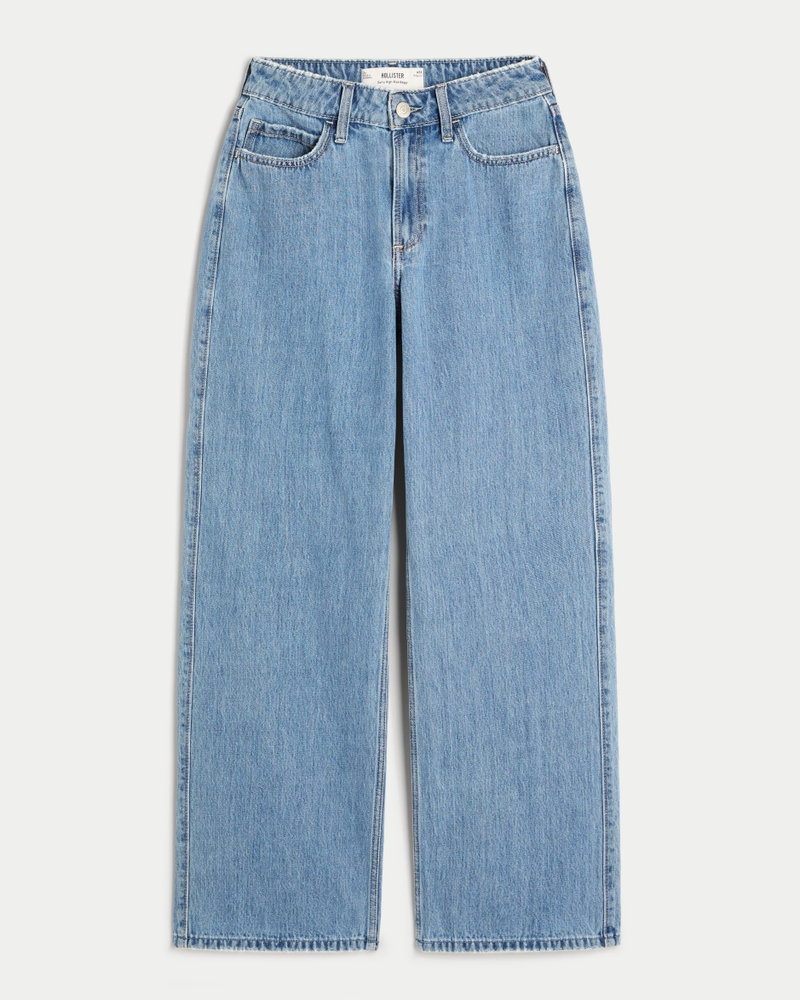 Curvy High-Rise Medium Wash Baggy Jeans