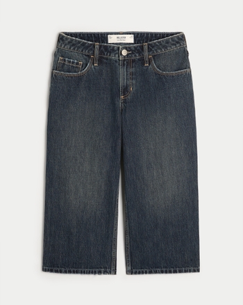 Women's Low-Rise Dark Wash Capri Jeans | Women's Clearance ...