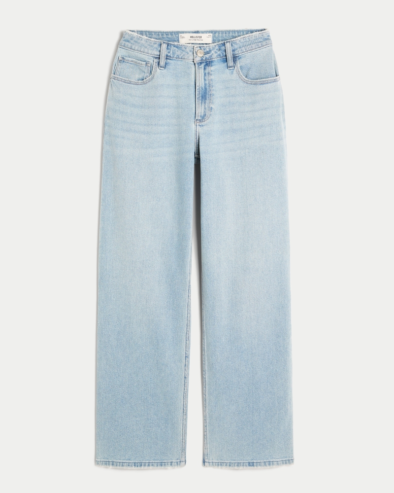 Curvy High-Rise Light Wash Dad Jeans