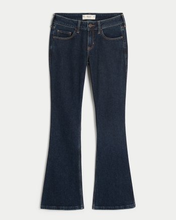 Women's Low-Rise Dark Wash Bootcut Jeans | Women's Bottoms | HollisterCo.com