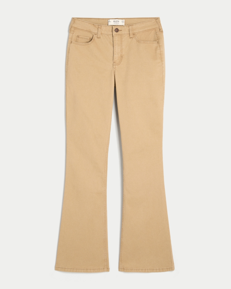 Mid-Rise Khaki Boot Jeans