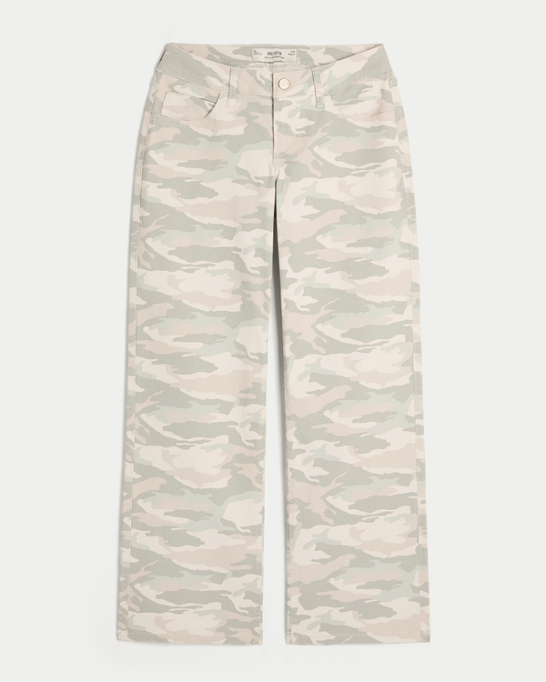 Curvy Low-rise Y2K Camo Baggy Jeans
