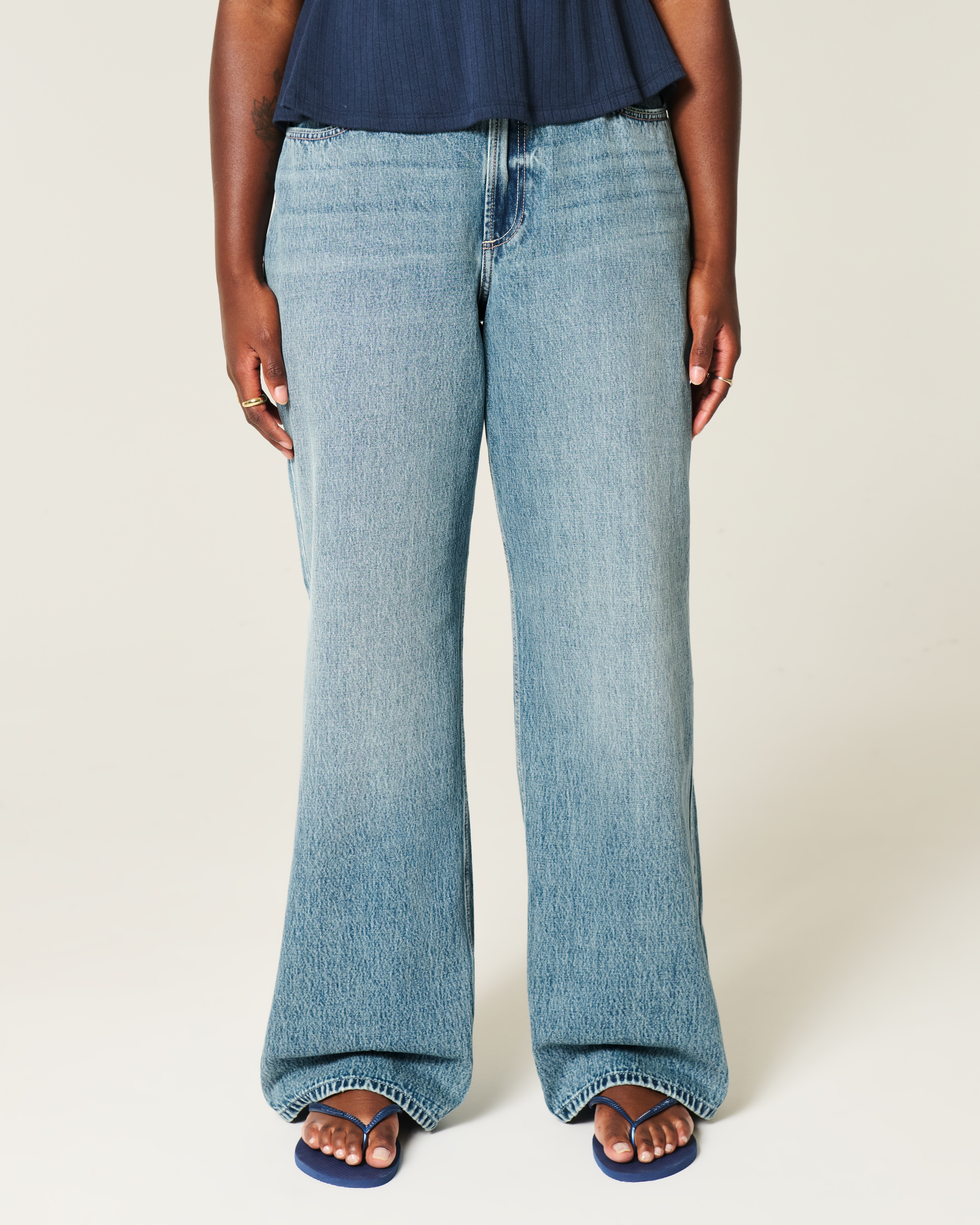 Curvy High-Rise Baggy Jeans