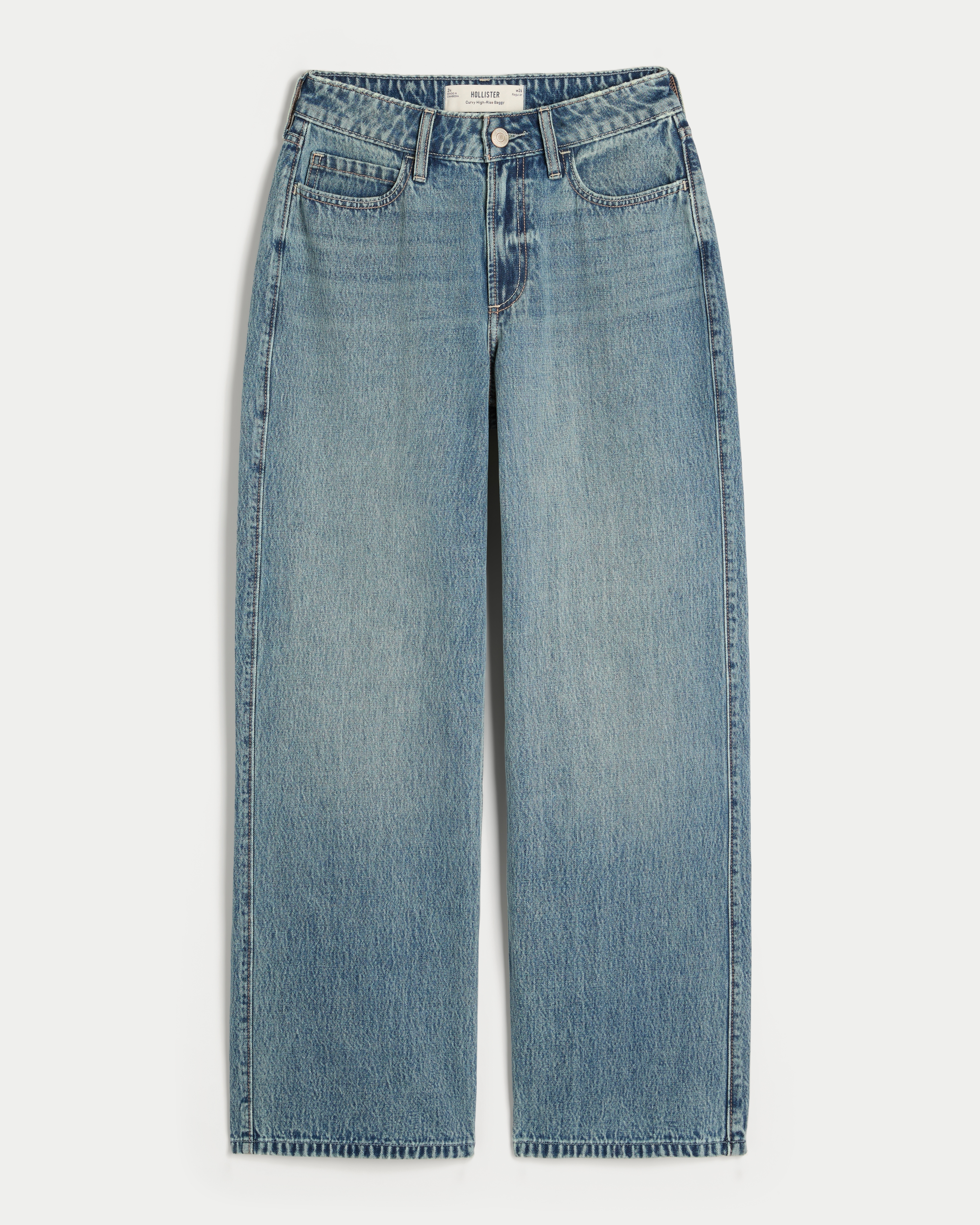 Curvy High-Rise Baggy Jeans