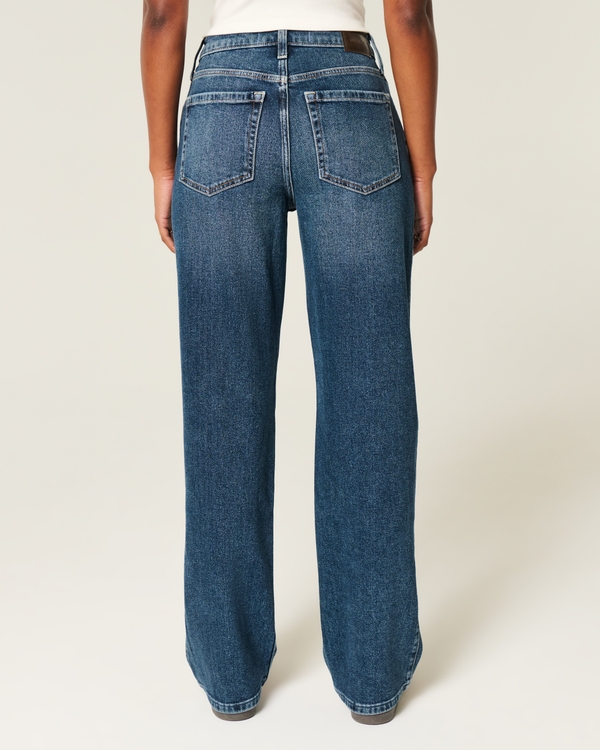 High-Rise Distressed Dad Jeans