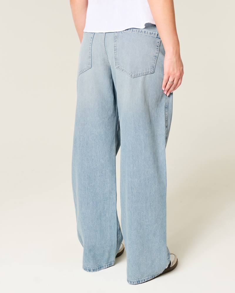 Low-Rise Distressed Baggy Jeans