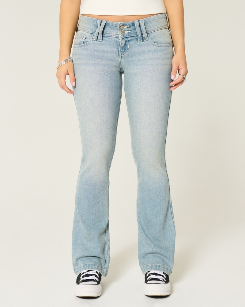 Ultra Low-Rise Studded Boot Jeans