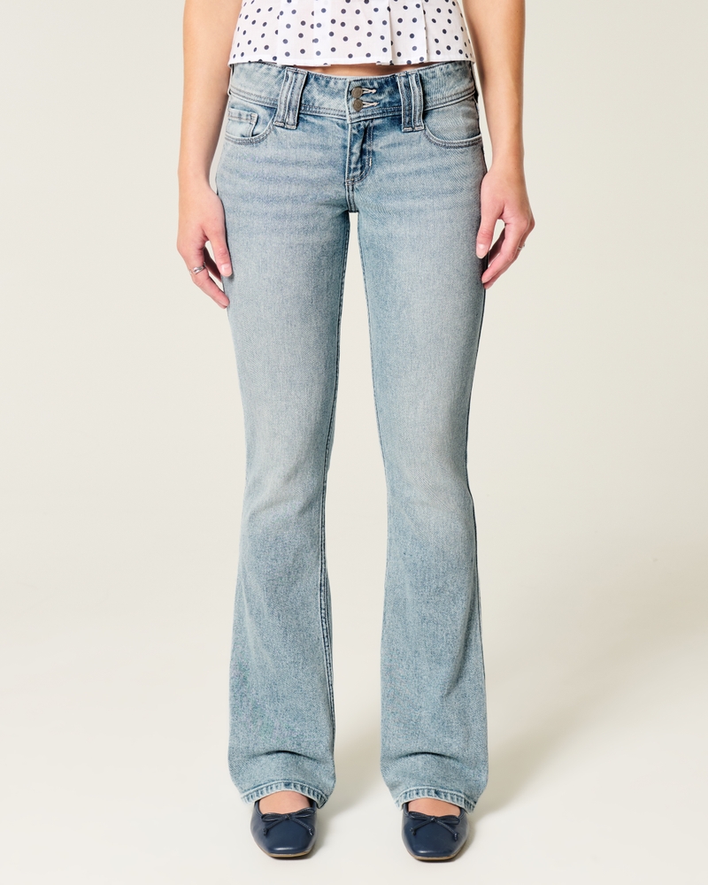 Low-Rise Light Wash Boot Jeans