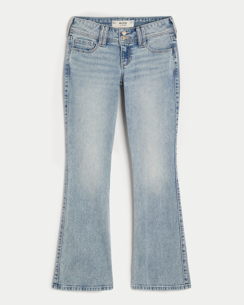 Low-Rise Light Wash Boot Jeans