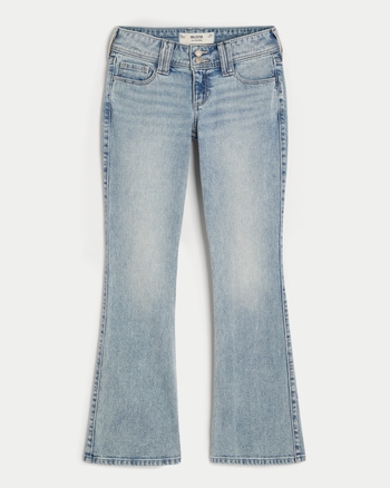 Women's Low-Rise Light Wash Boot Jeans | Women's Bottoms | HollisterCo.com
