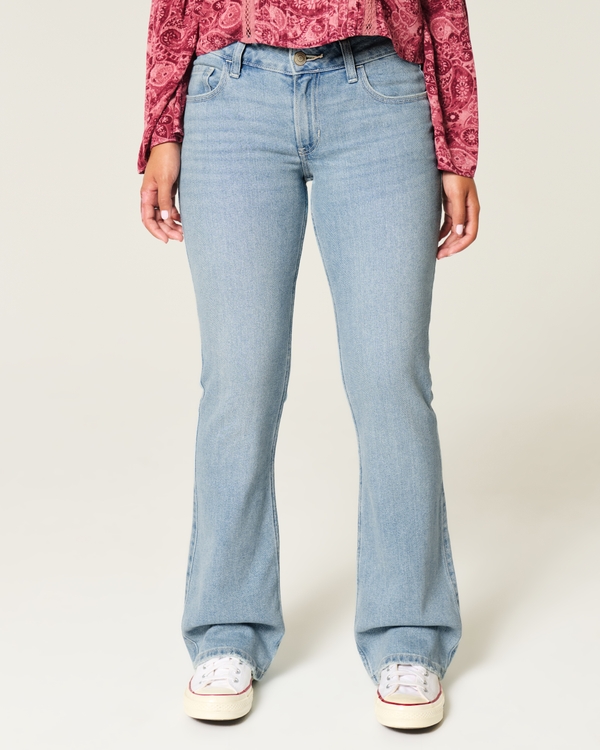 Low-Rise Light Wash Shine Pocket Boot Jeans, Light Wash view 2
