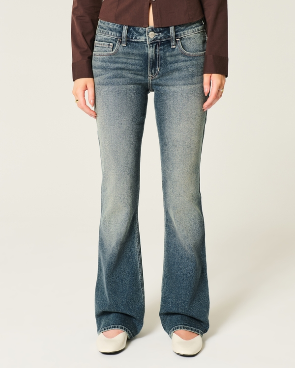 Low-Rise Medium Wash Boot Jeans, Medium view 2