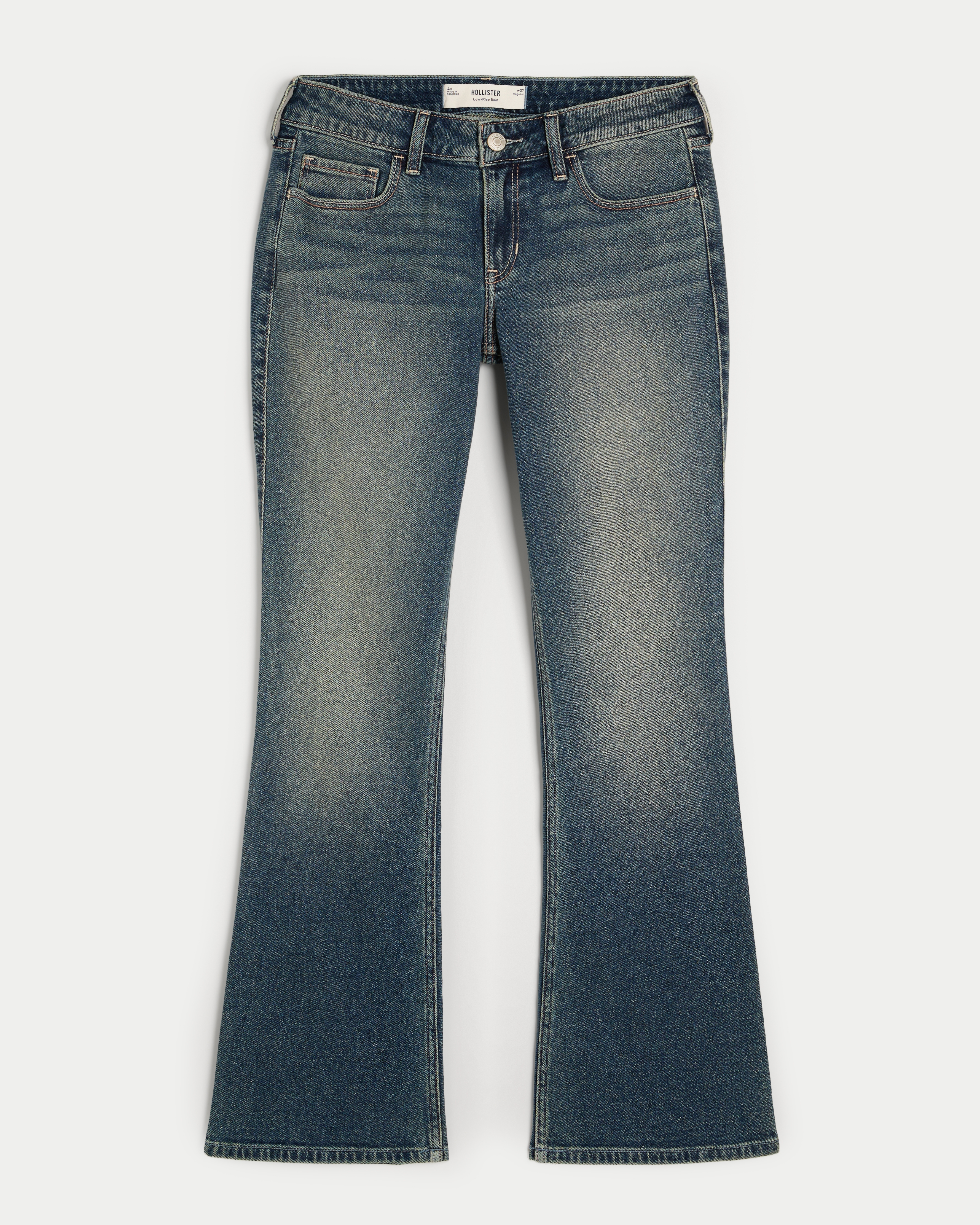 Low-Rise Medium Wash Boot Jeans