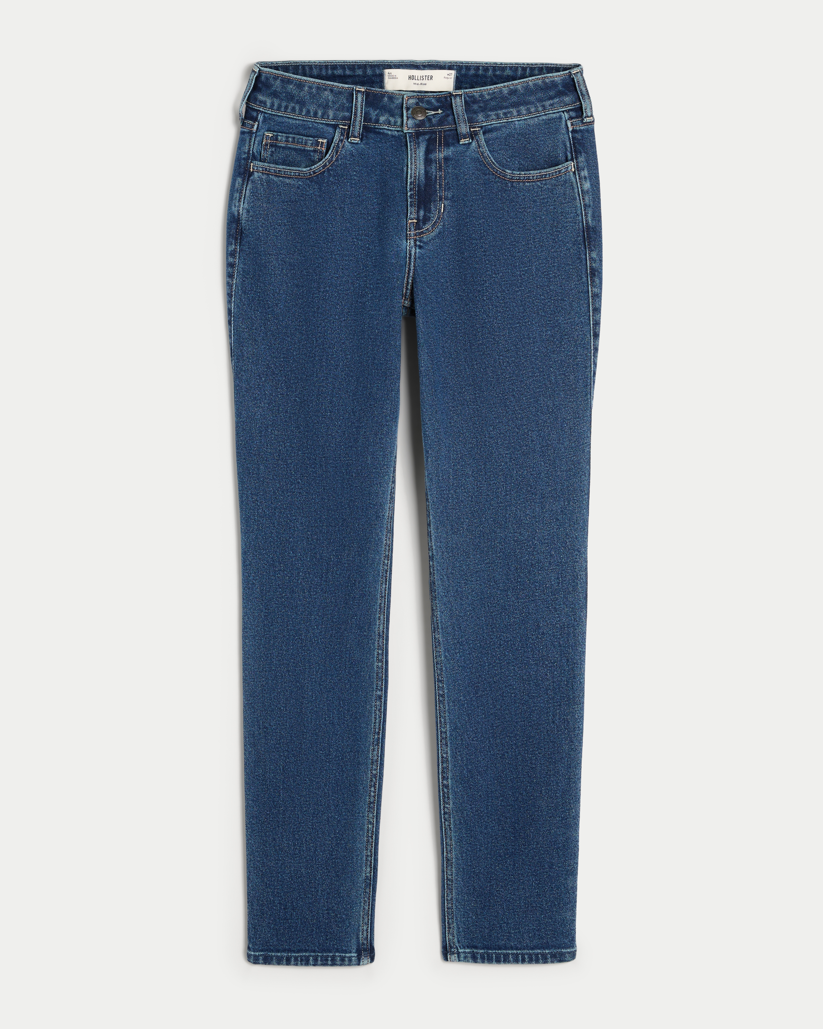 Mid-Rise Medium Wash Skinny Jeans