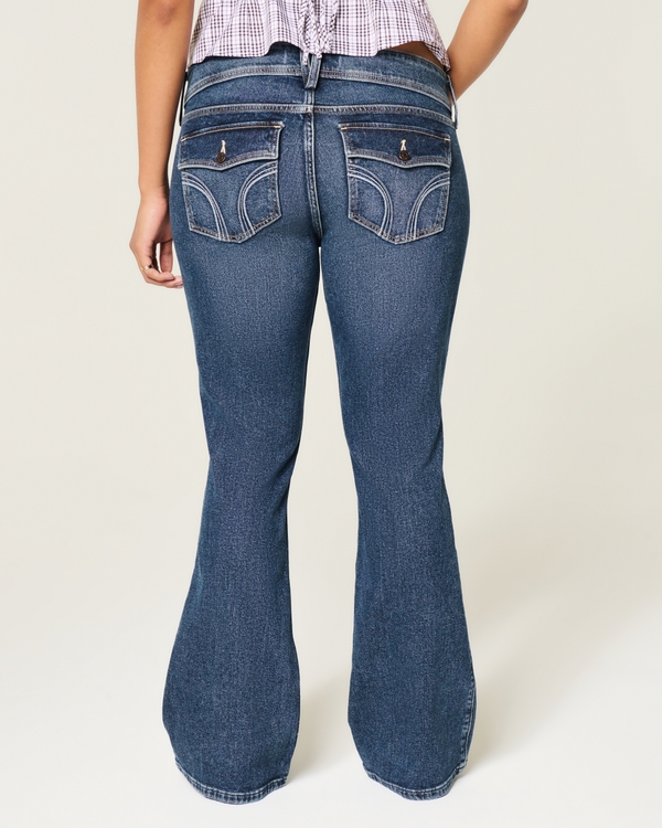 Women's Low-Rise Dark Wash Bootcut Jeans | Women's Bottoms