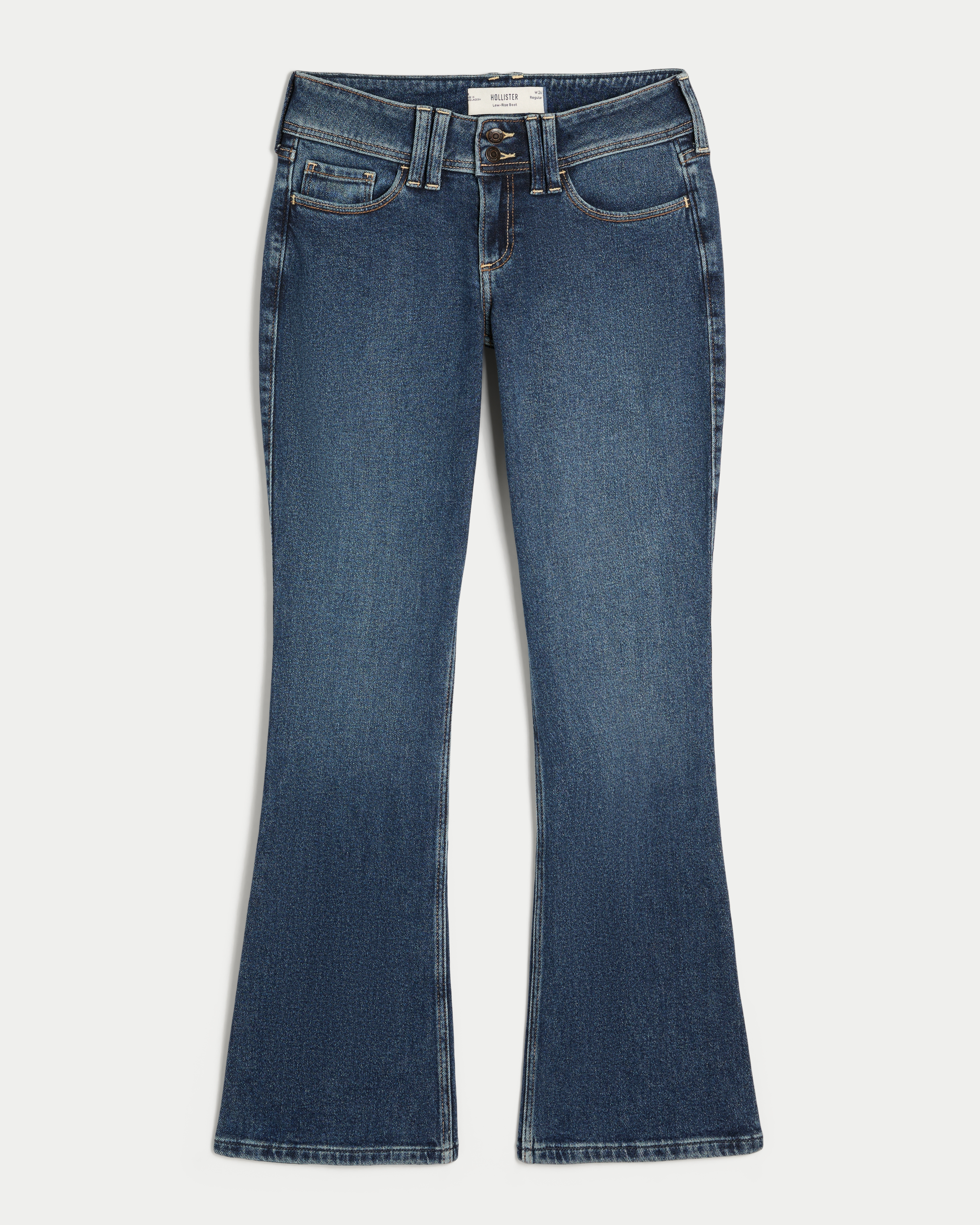 Low-Rise Bootcut Jeans