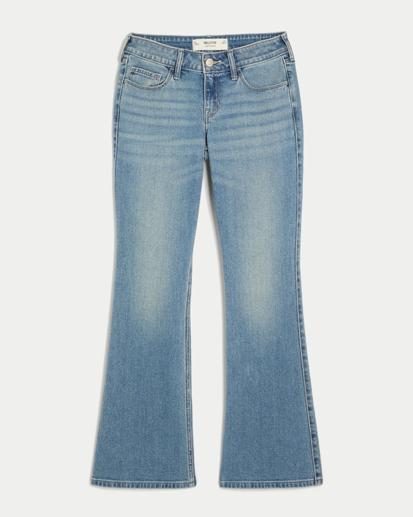 Low-Rise Medium Wash Bootcut Jeans