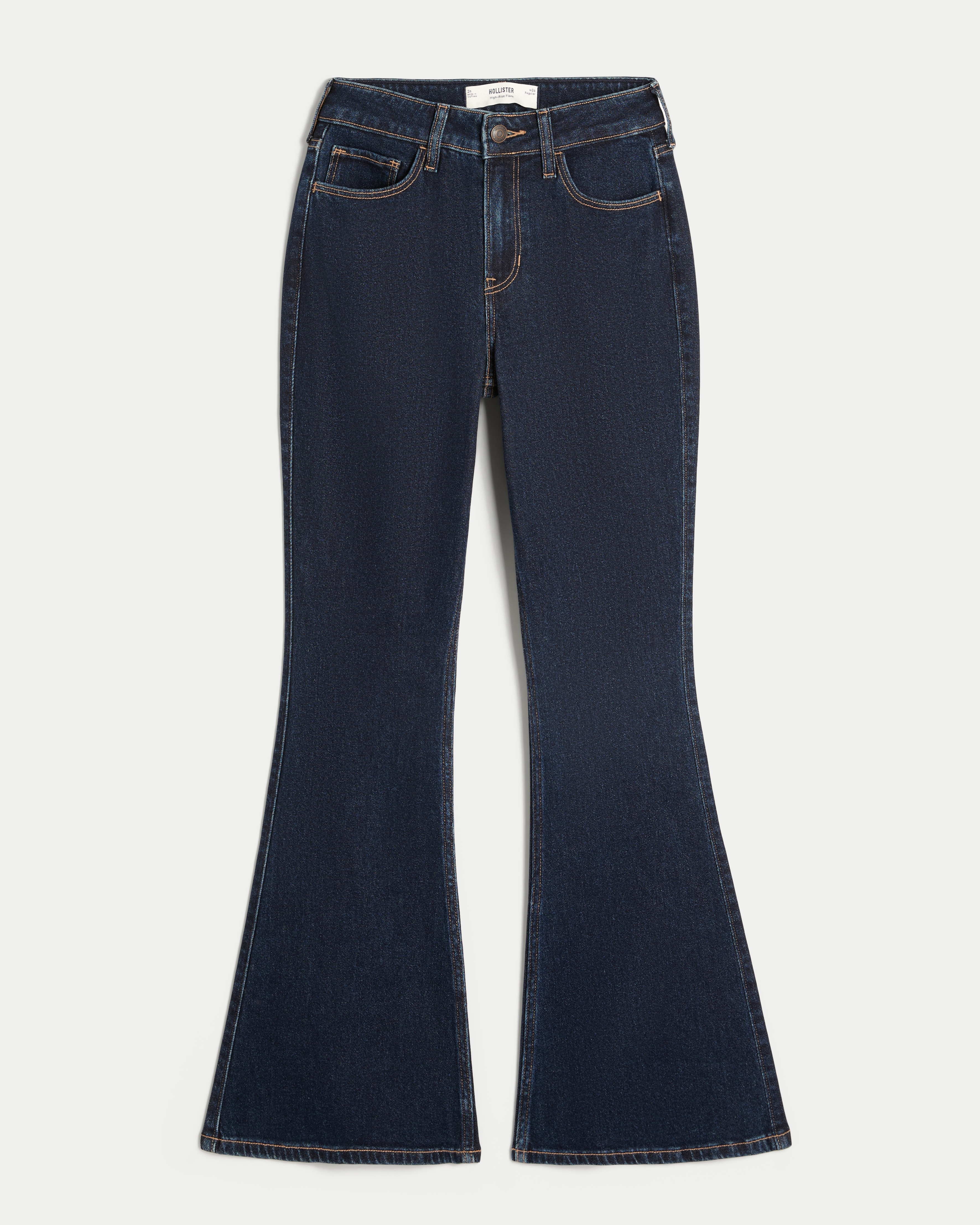 Hollister High-rise Dark Wash Flare Jeans