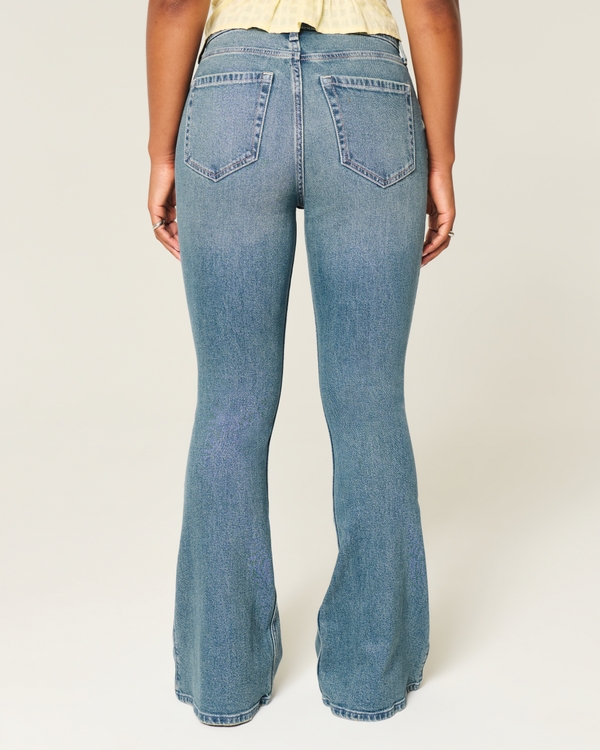 Curvy High-Rise Medium Wash Flare Jeans