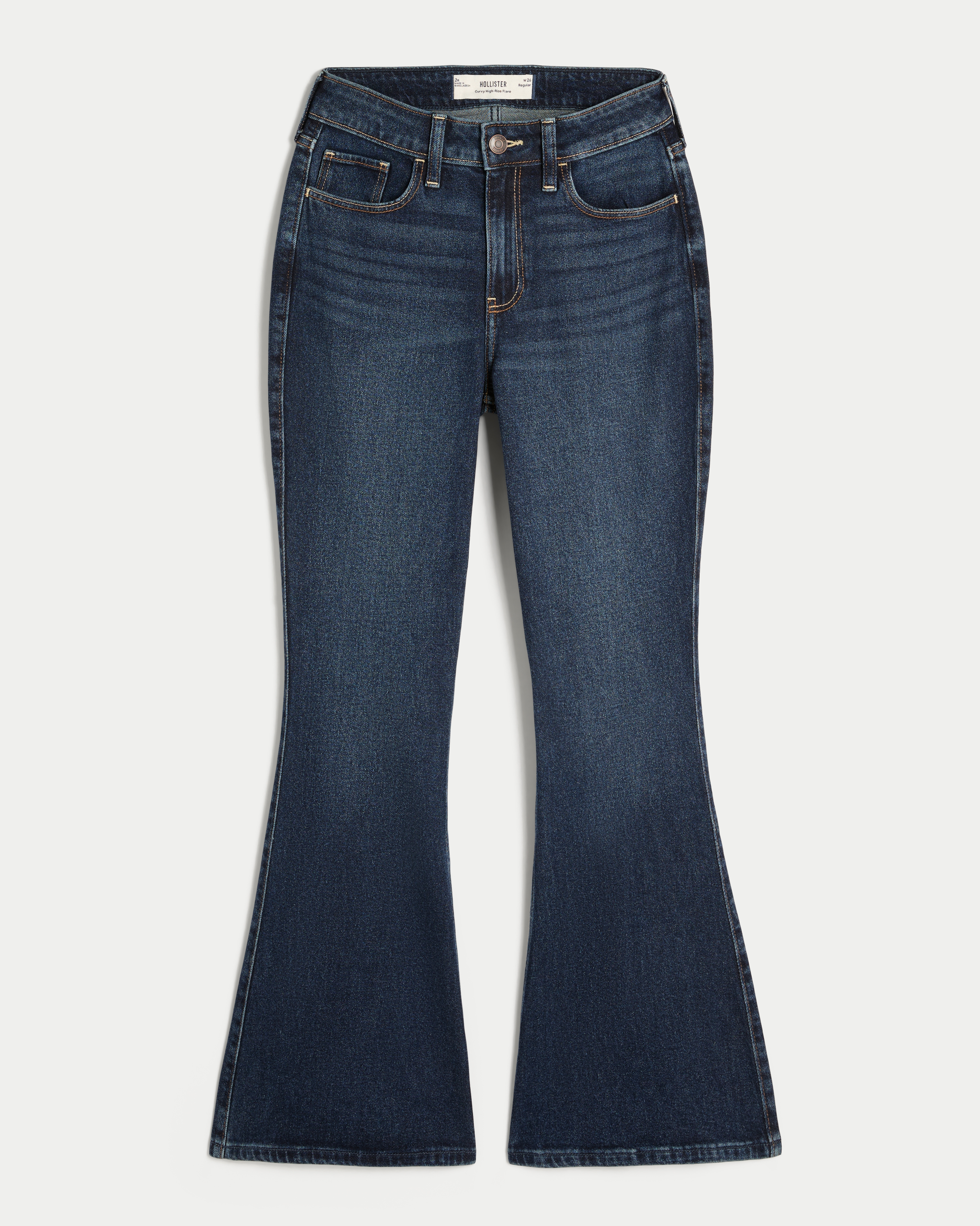 Curvy High-Rise Dark Wash Flare Jeans