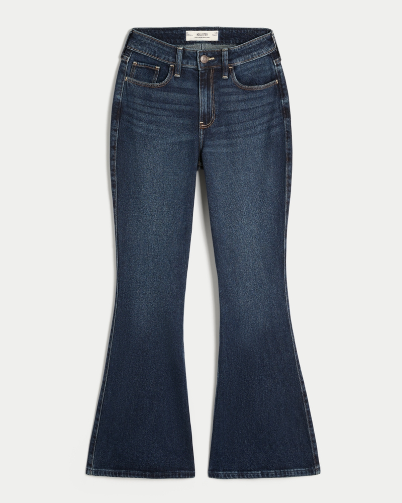 Curvy High-Rise Dark Wash Flare Jeans