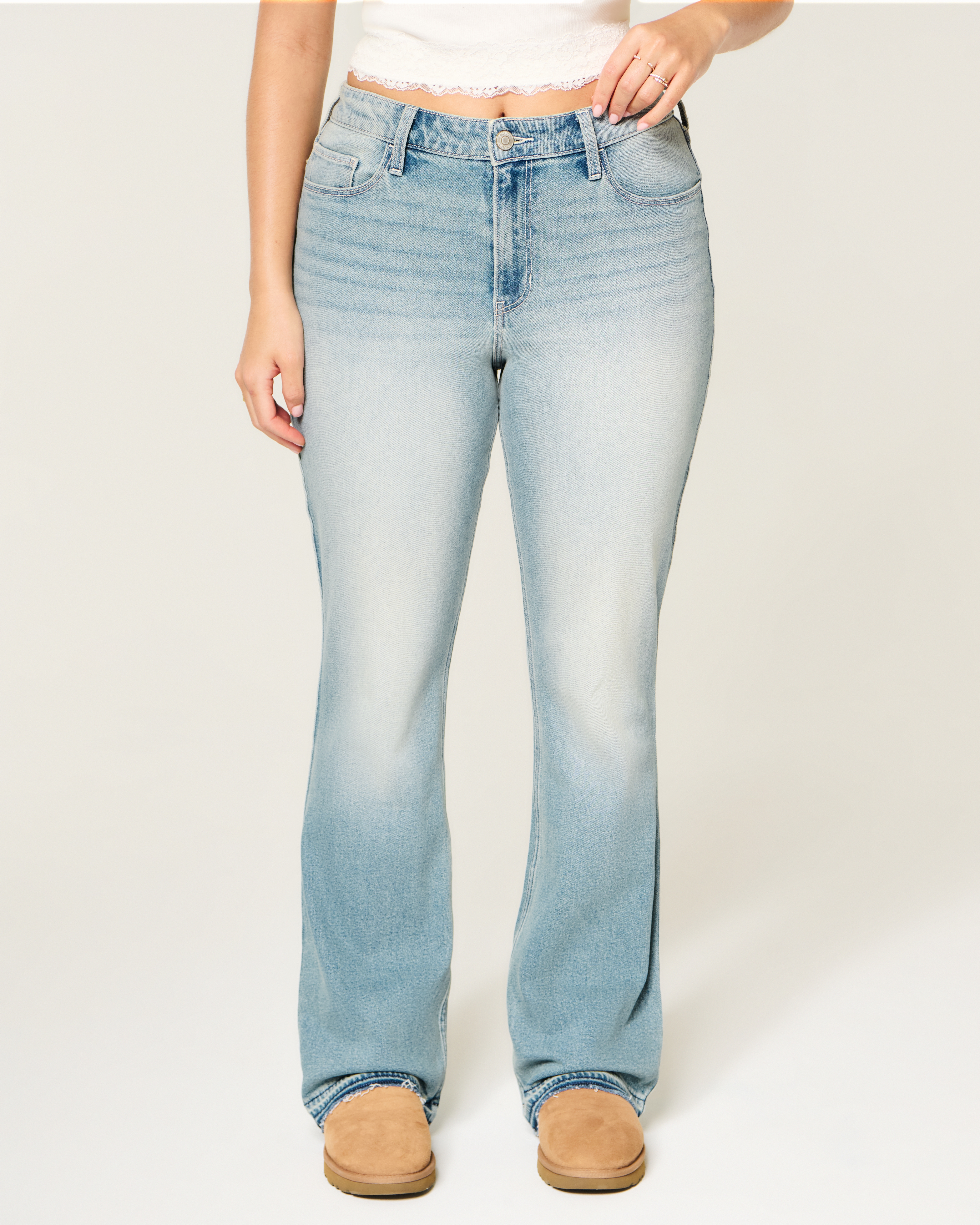 Curvy High-Rise Medium Wash Bootcut Jeans