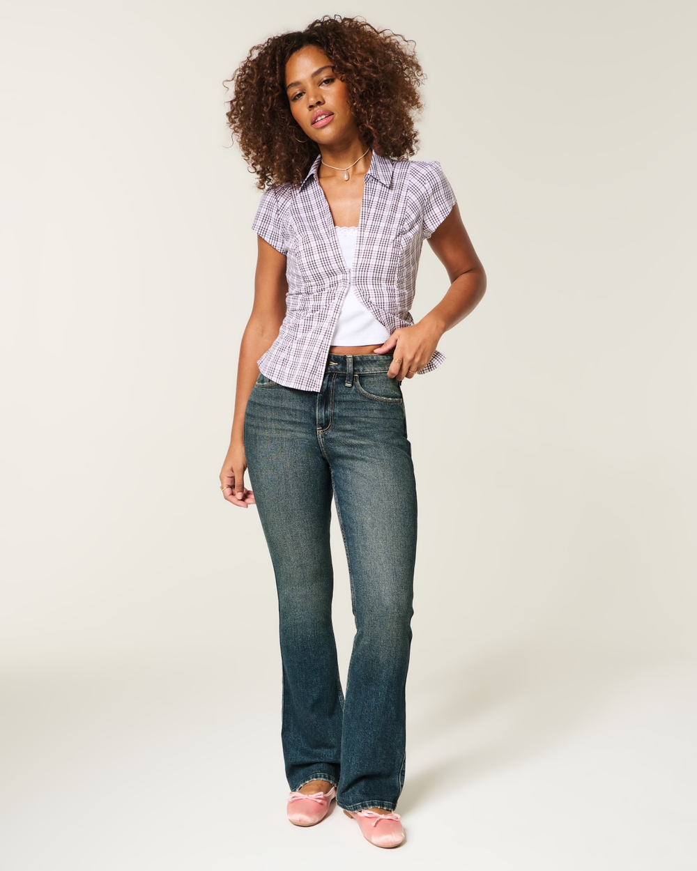 Curvy High-Rise Bootcut Jeans