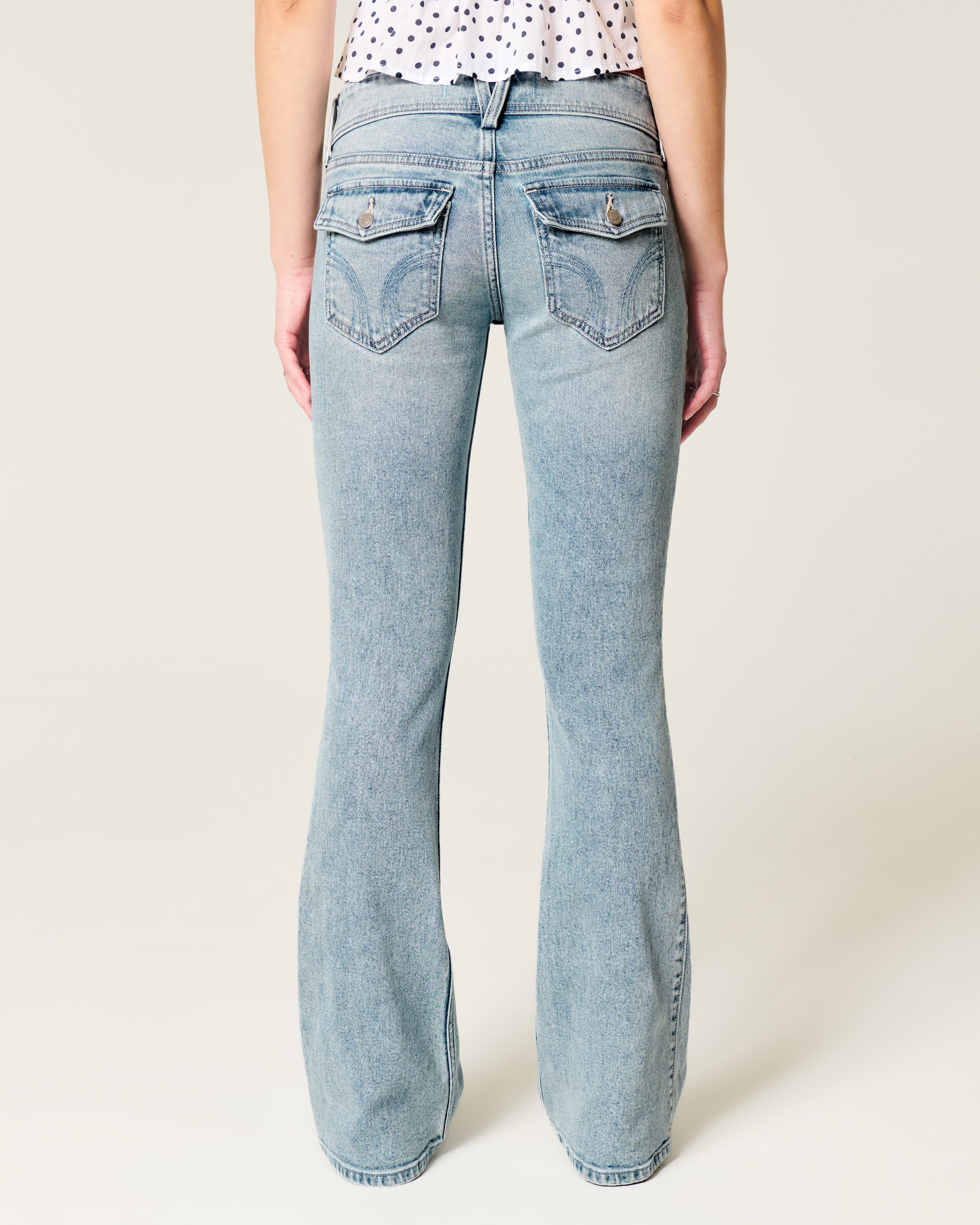 Low-Rise Bootcut Jeans