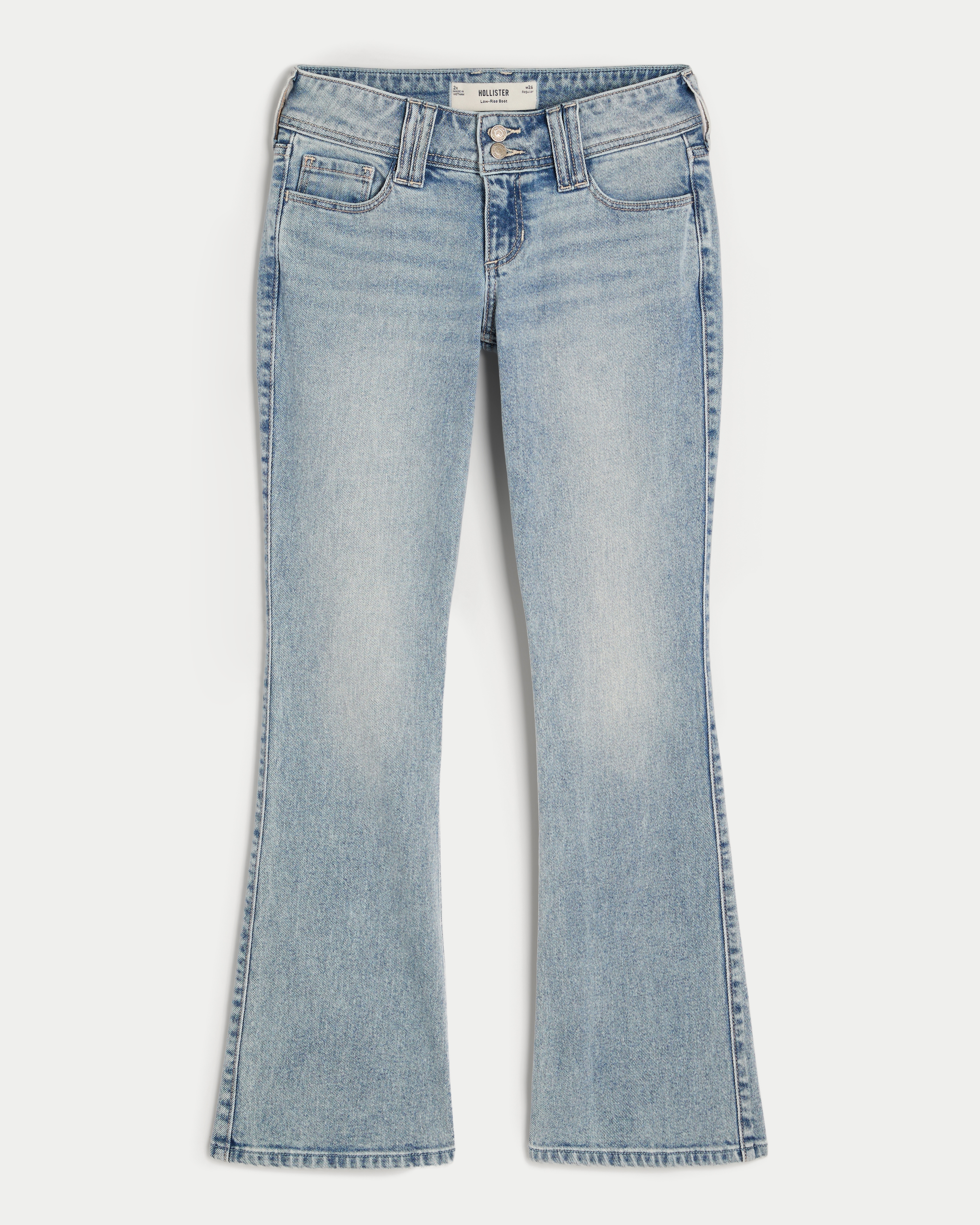 Low-Rise Bootcut Jeans