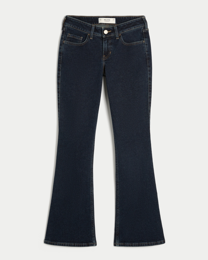 Low-Rise Dark Wash Bootcut Jeans